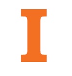 The letter I in orange