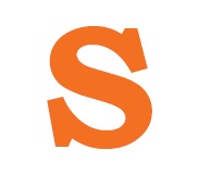 The letter S in orange